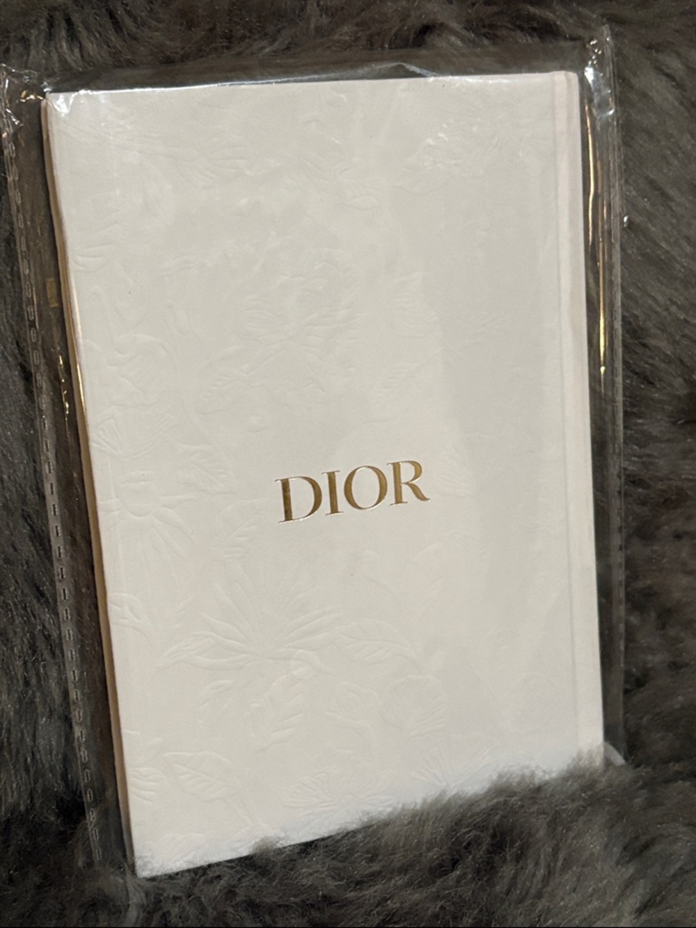 Dior J’adore White Notebook with Gold Logo (reduced price)